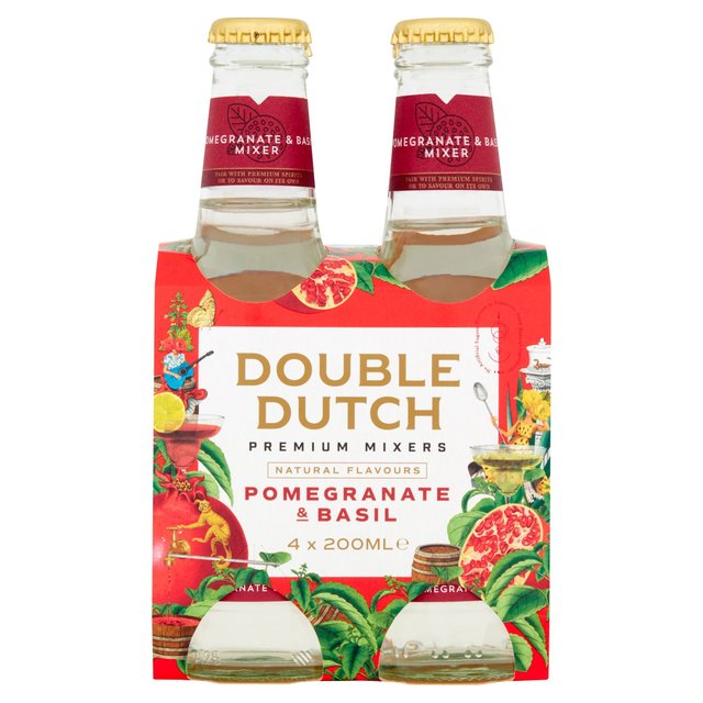 Double Dutch Pomegranate & Basil   4 x 200ml GOODS M&S   