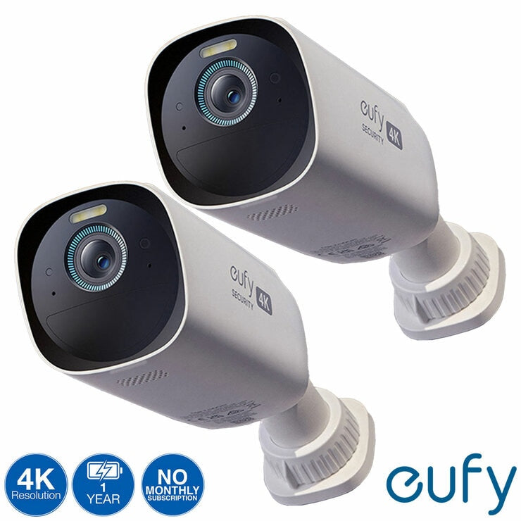 eufy eufyCam S330 4K solar security camera 2 pack - British product