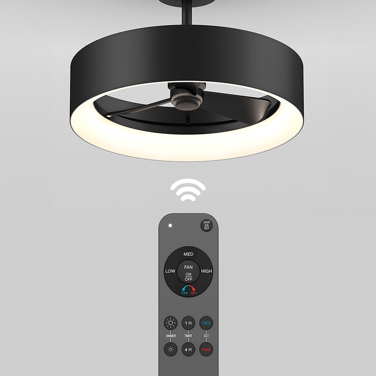 Artika Aiden 24-inch fan light with remote control, UK version