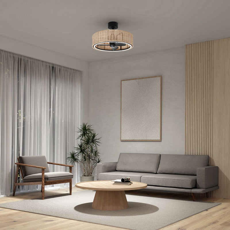 Artika rattan ceiling fan light 61cm- British product
