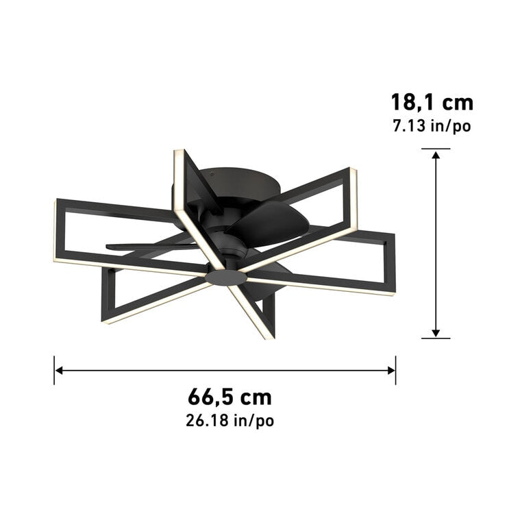 Artika Swirl 26 inch ceiling fan light (British brand)