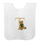 Paint My Dreams cotton monogram bib, UK version