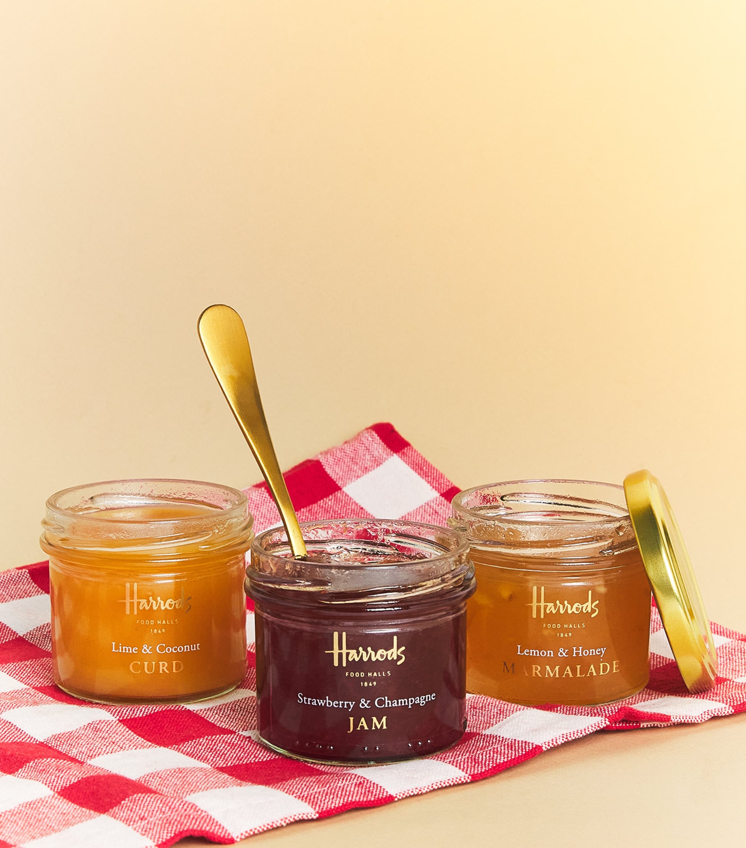 Harrods Mini Sweet Preserves Trio 119g, UK version