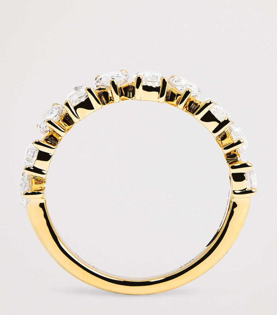 Harrods yellow gold diamond eternity ring 1.90ct, imported from the UK