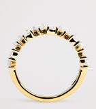 Harrods yellow gold diamond eternity ring 1.90ct, imported from the UK