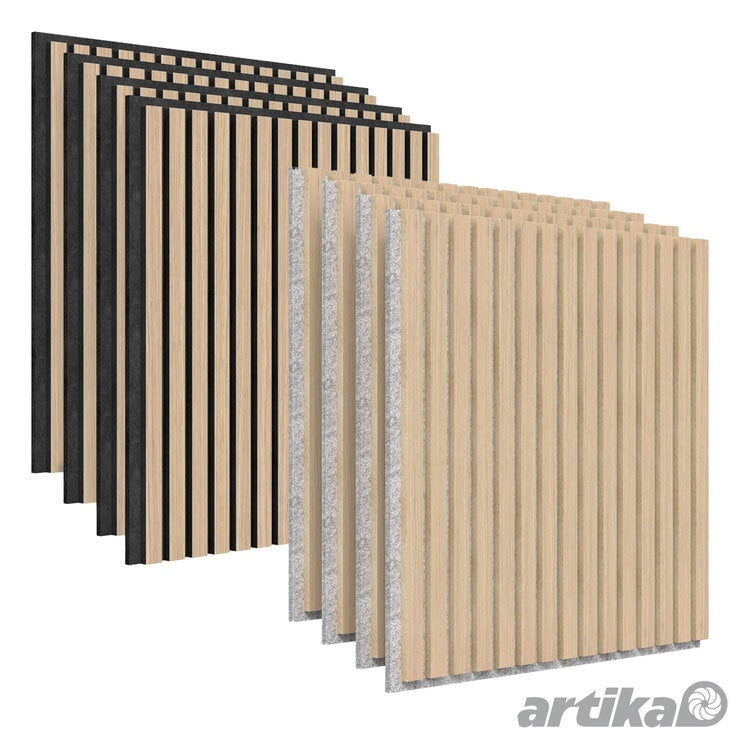 Artika acoustic wall panels 4 pack oak finish (British brand)