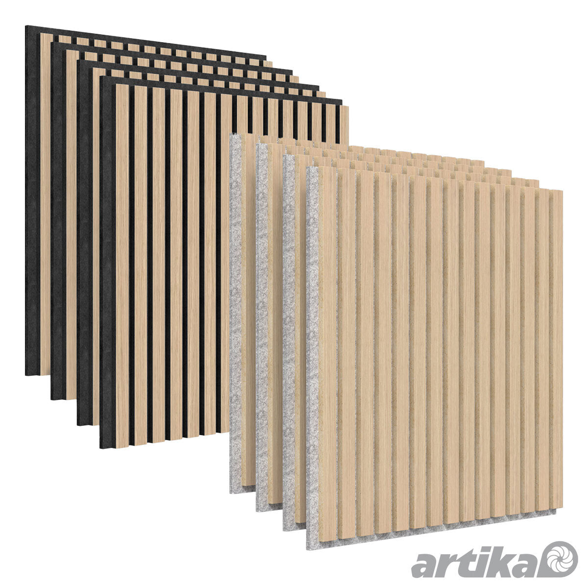 Artika acoustic wall panels 4 pack oak finish (British brand)