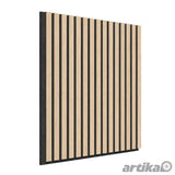 Artika acoustic wall panel set oak and black 4 pack, imported from the UK