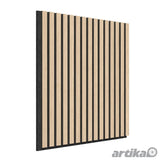 Artika acoustic wall panel set oak and black 4 pack, imported from the UK