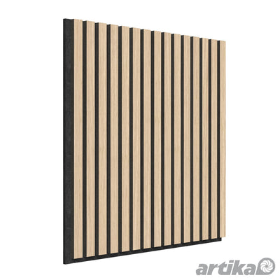 Costco UK Artika Sonolok Acoustic Wall Panel Set Oak & Black 4 Pack- Buy online at McGrocer