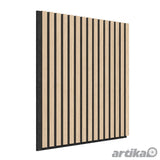 Artika acoustic wall panel set oak and black 4 pack, imported from the UK