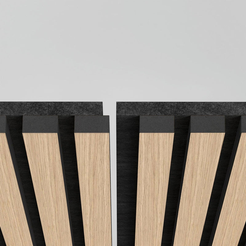 Artika acoustic wall panel set oak and black 4 pack, imported from the UK
