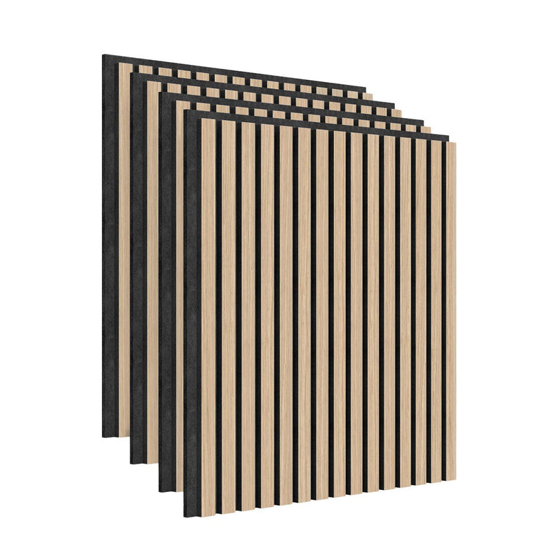 Artika acoustic wall panel set oak and black 4 pack, imported from the UK