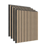 Artika acoustic wall panel set oak and black 4 pack, imported from the UK