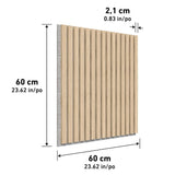Artika acoustic wall panels oak grey 4 pack UK version