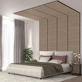 Artika acoustic wall panel set oak and black 4 pack, imported from the UK