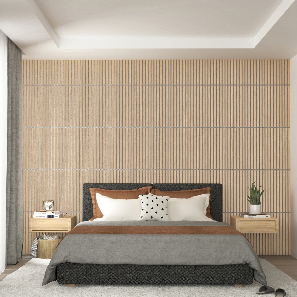 Artika acoustic wall panels oak grey 4 pack UK version