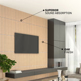 Artika acoustic wall panels oak grey 4 pack UK version