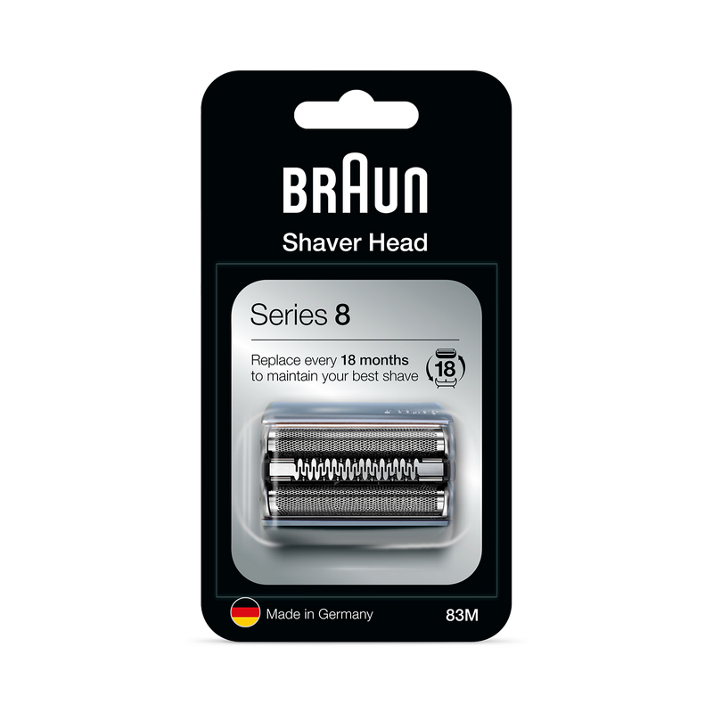 Braun Series 8 shaver head replacement silver, UK version