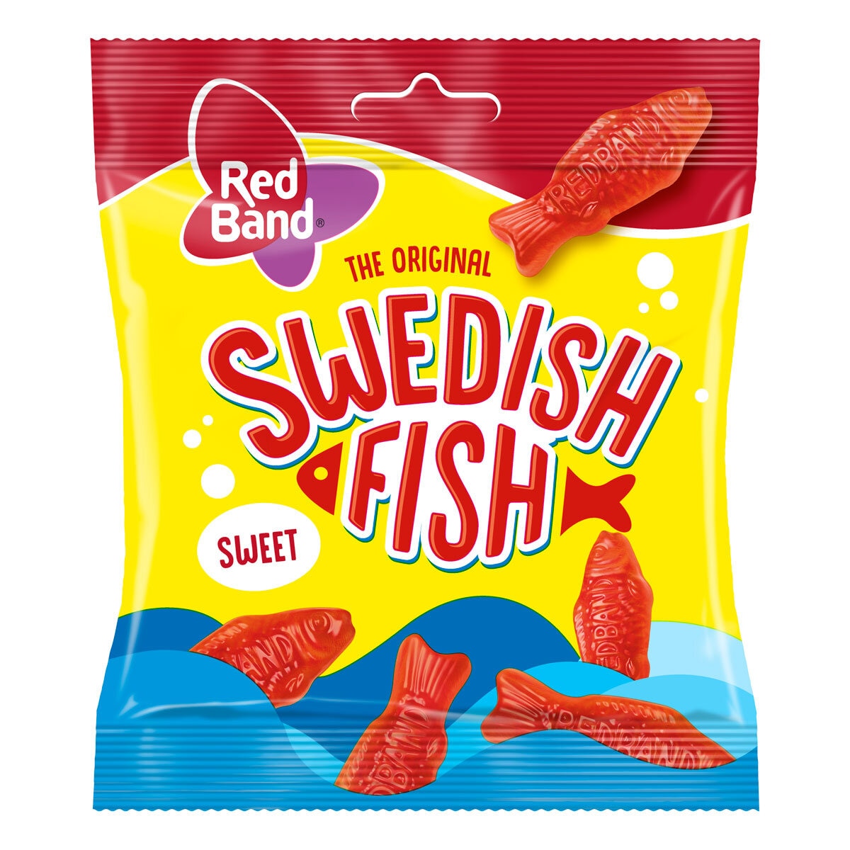 Swedish Fish strawberry sweets 1kg, imported from the UK