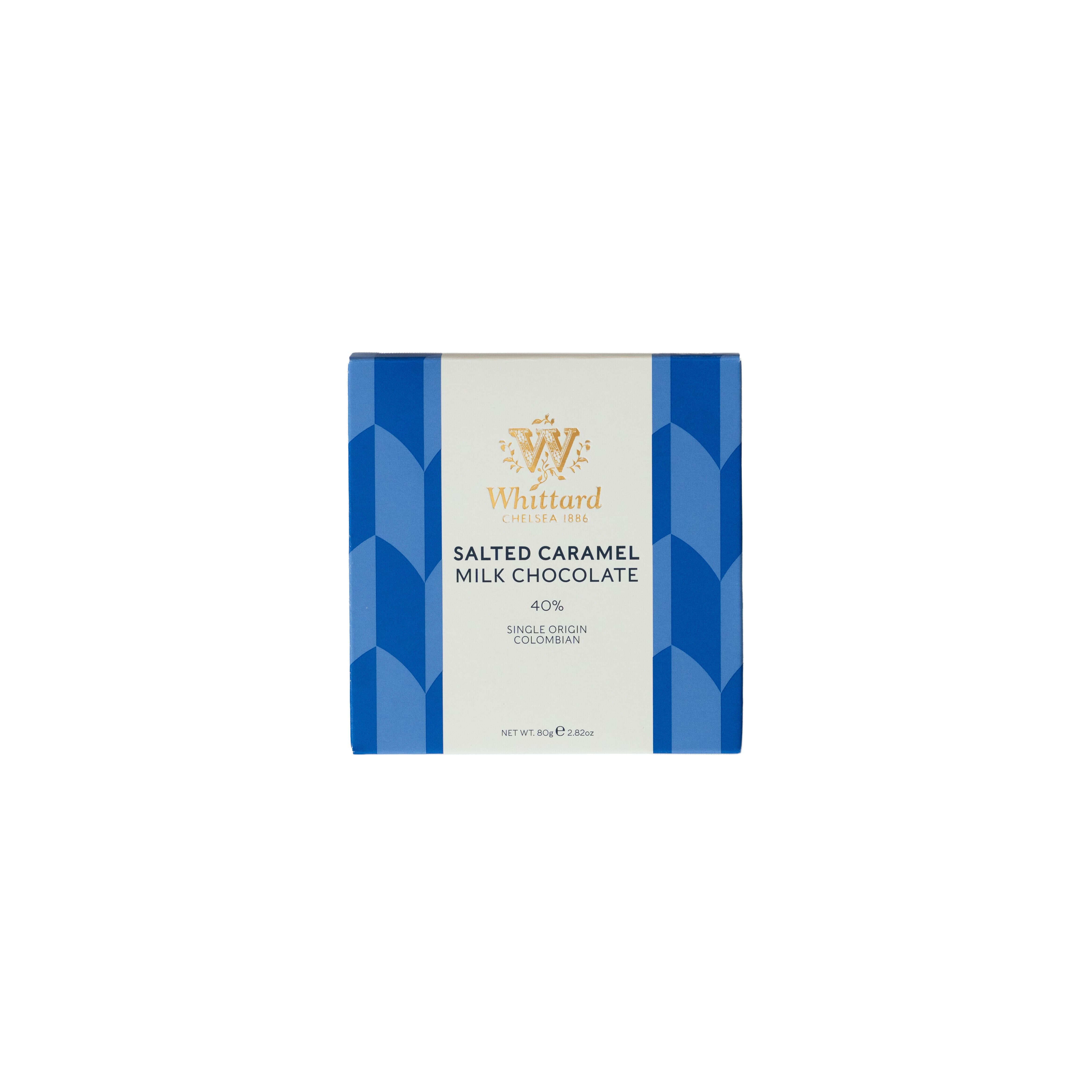 Whittard salted caramel chocolate bar 80g, imported from the UK