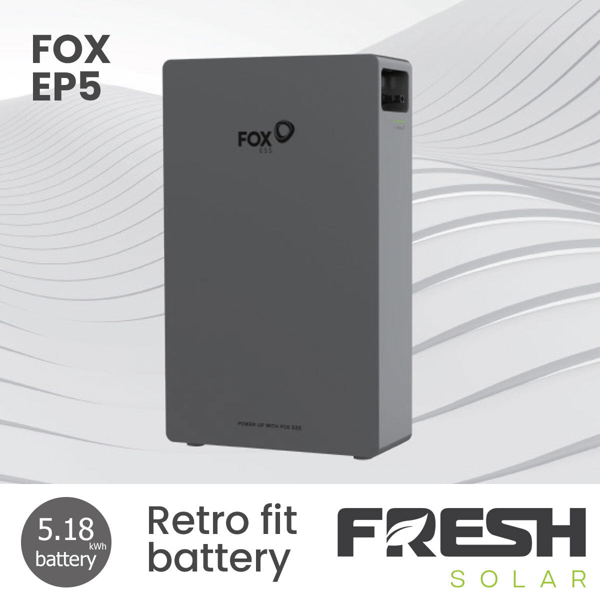 Fresh Solar retro fit EP5 solar battery 5.18kW - British product