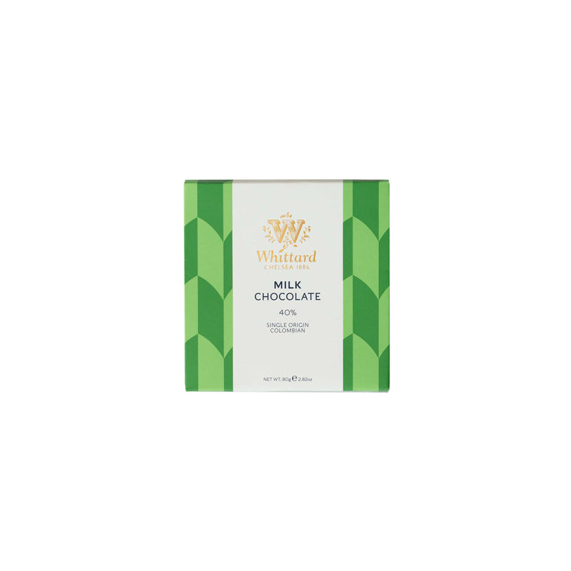 Whittard milk chocolate bar 80g, imported from the UK