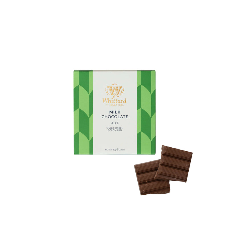Whittard milk chocolate bar 80g, imported from the UK