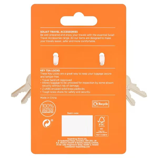 Soliat padlock set of two security locks (British brand)