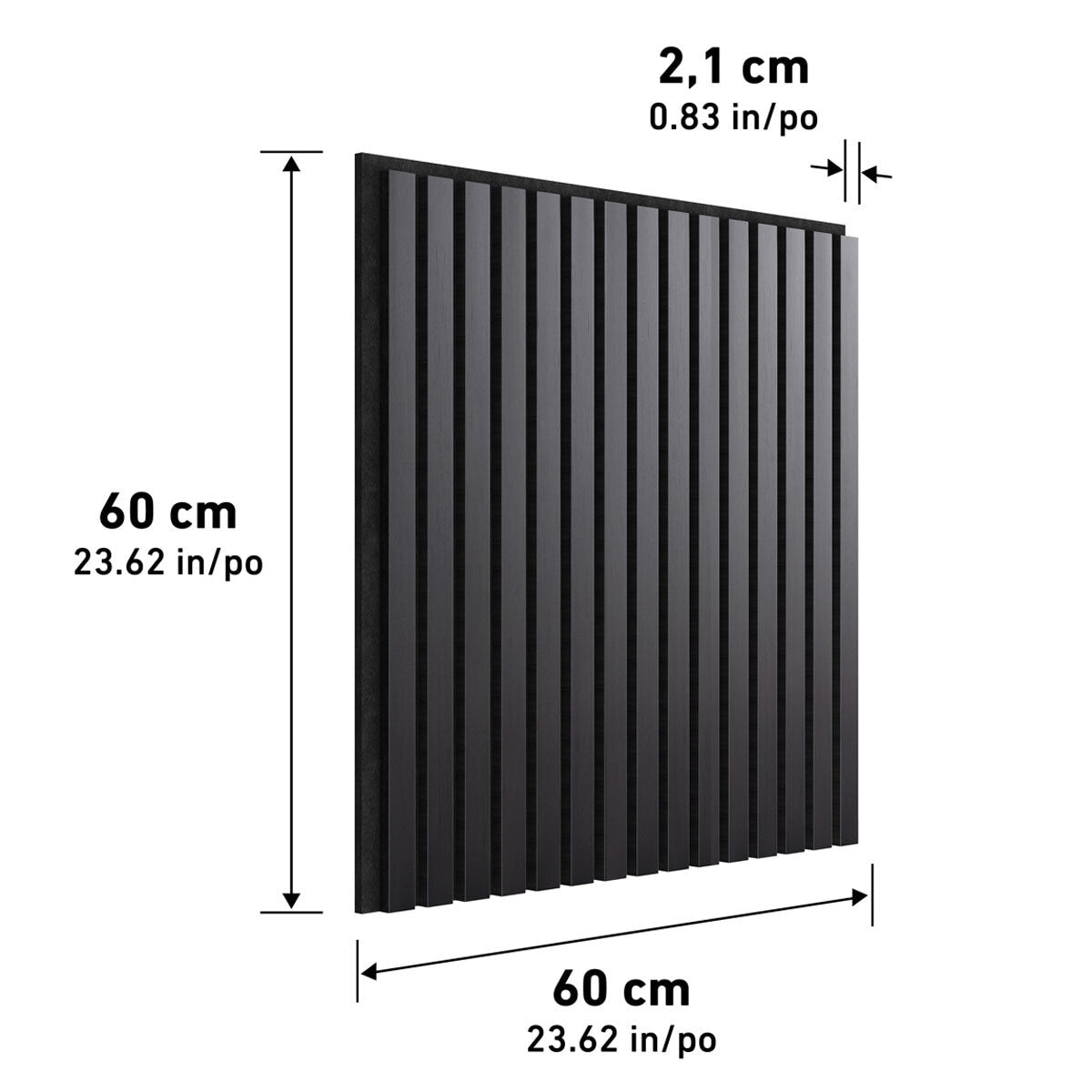 Artika Sonolok acoustic wall panel set black 4-pack, UK version