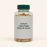 Holland & Barrett Turmeric Capsules Black Pepper 90, UK version
