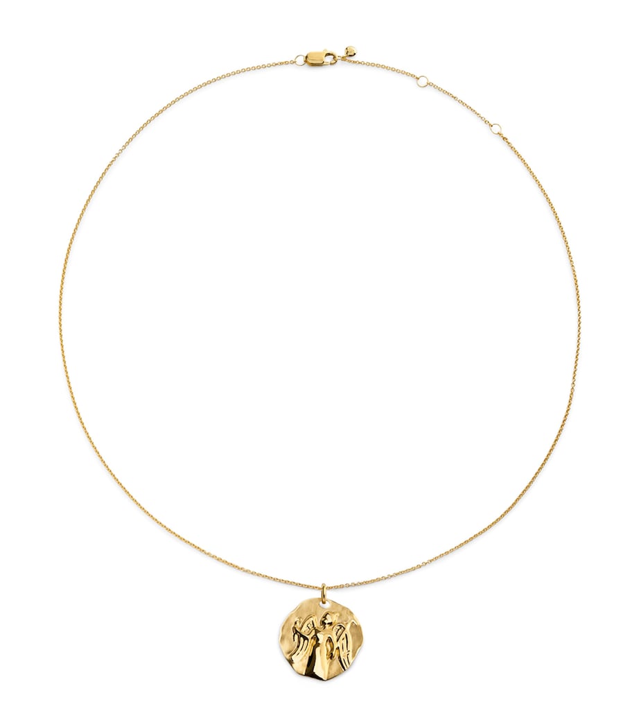 Monica Vinader Virgo zodiac necklace gold vermeil, imported from the UK