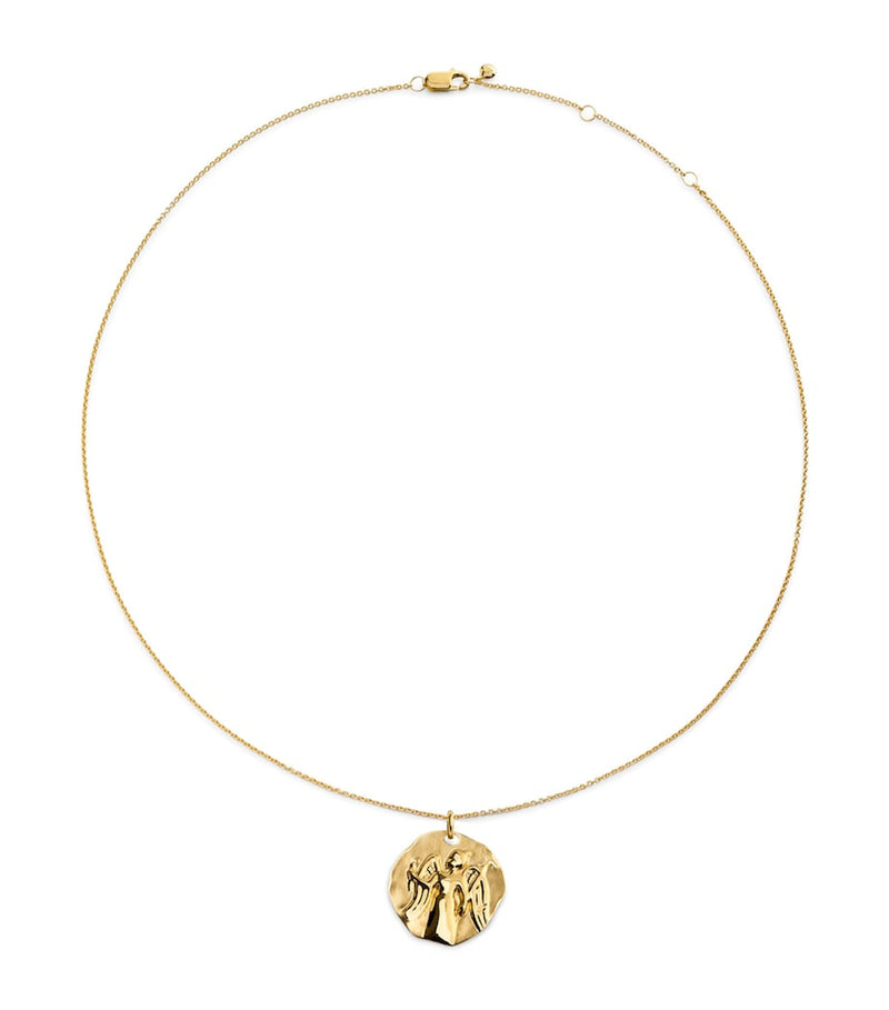 Monica Vinader Virgo zodiac necklace gold vermeil, imported from the UK