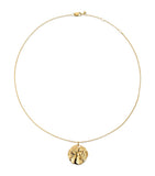 Monica Vinader Virgo zodiac necklace gold vermeil, imported from the UK