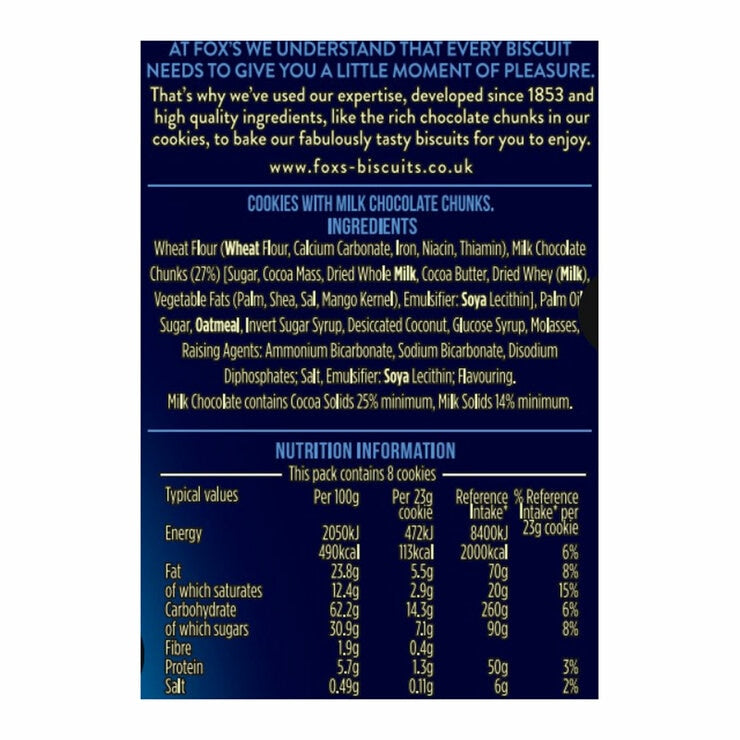 Fox's chocolate cookies assortment 8 x 180g - British product