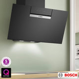 Bosch Series 4 DWK87FN60B 80cm Wall Mounted Cooker Hood A Rated in Black