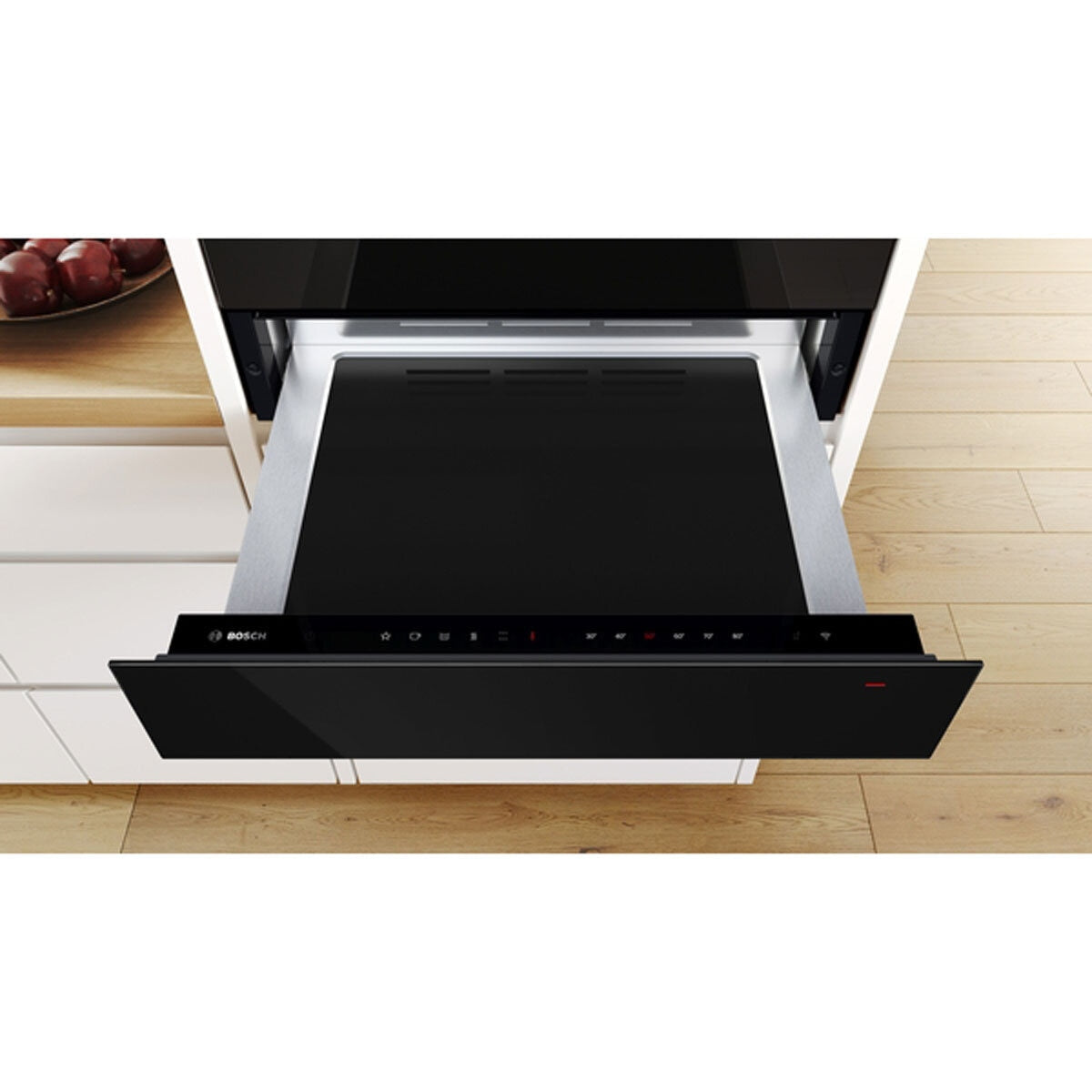 Bosch warming drawer in black - British product