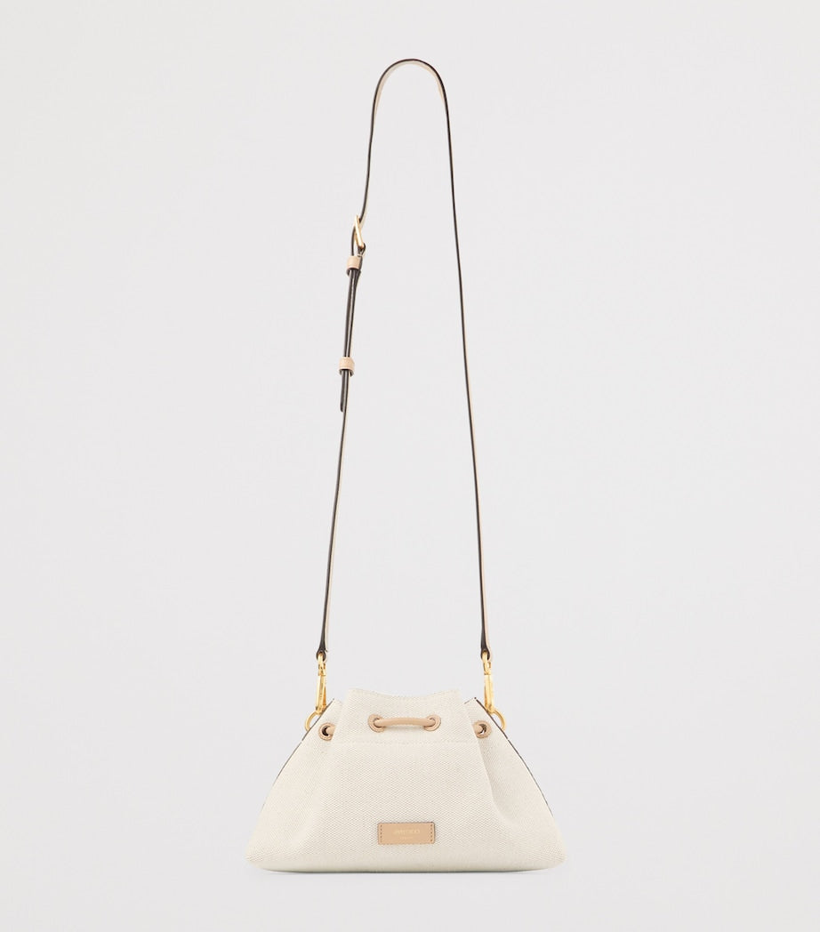 Jimmy Choo small cinch calfskin shoulder bag, imported from the UK