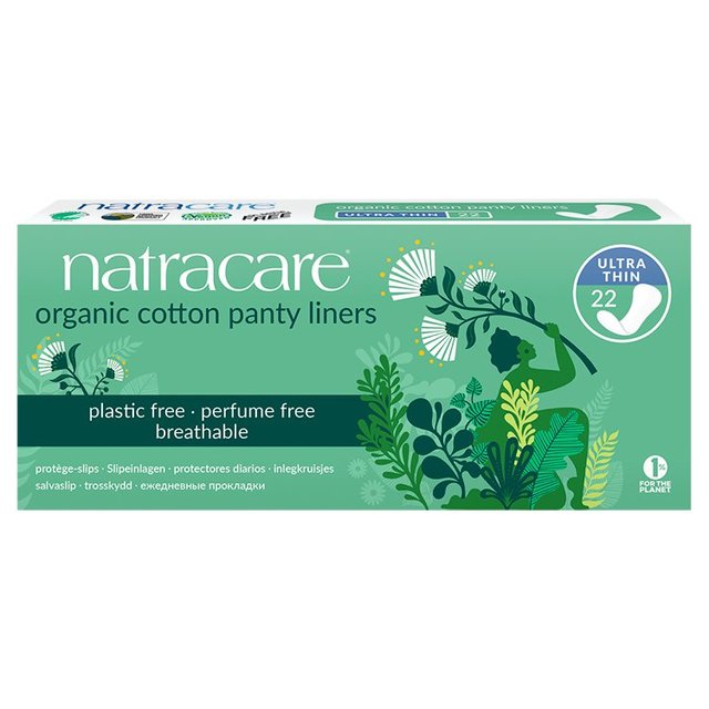 Natracare Organic Ultra Thin Cotton Pantyliners   22 per pack