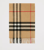 Burberry cashmere check scarf 168cm x 30cm - British product