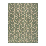 Nourison geometric green indoor outdoor rug, UK version