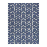 Nourison Horizon Geometric Navy rug 183x274 cm, UK version