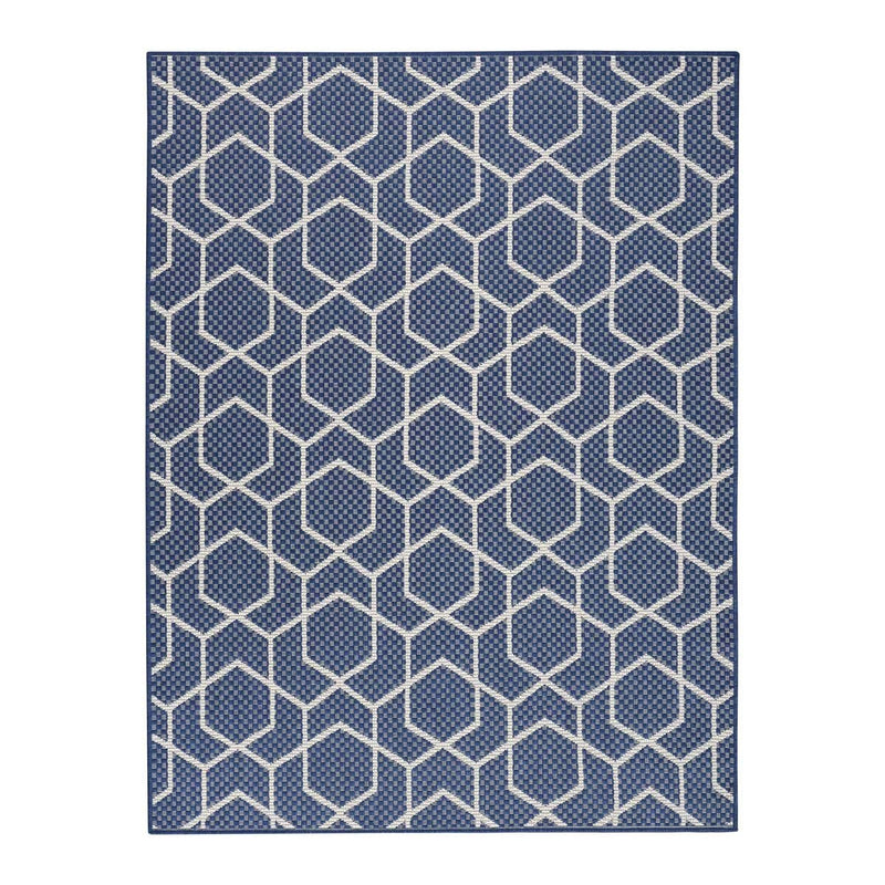 Nourison Horizon Geometric Navy rug 183x274 cm, UK version