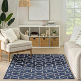 Nourison Horizon Geometric Navy rug 183x274 cm, UK version