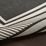Nourison Horizon Border Black rug 152x213cm (British brand)