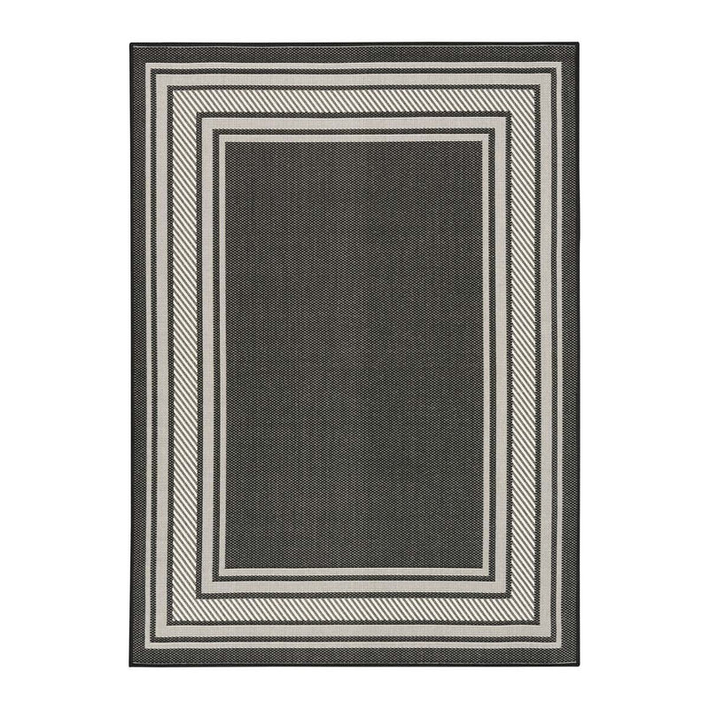 Nourison Horizon Border Black rug (British brand)