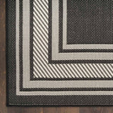 Nourison Horizon Border Black rug (British brand)