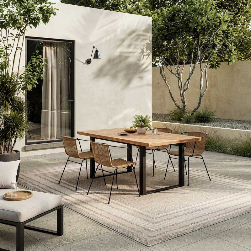 Nourison Horizon grey indoor outdoor rug, imported from the UK