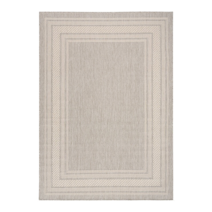 Nourison Horizon Border Grey rug 183 x 274 cm, imported from the UK