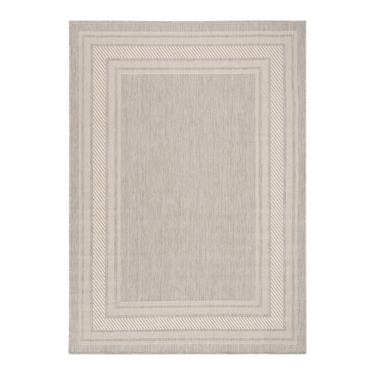 Nourison Horizon Border Grey indoor outdoor rug 152x213 cm - British product